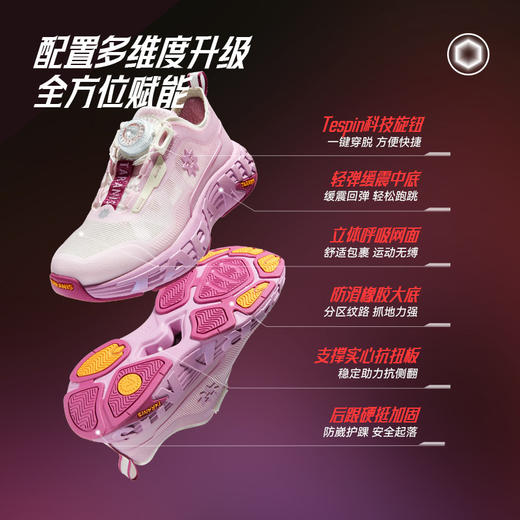 泰兰尼斯儿童运动鞋男女童跑步鞋春季新款透气综训鞋防滑跑步鞋T01D6A8752 商品图1