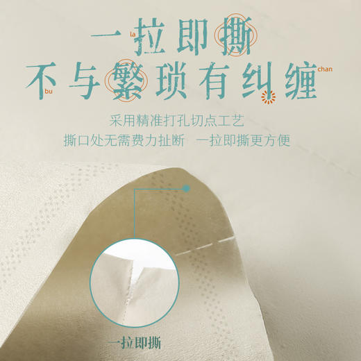 若禺无芯卷纸国潮竹本系列4层加厚2500克/卷原生竹浆圆卷1件12卷/提到手6提RJ1503 商品图6