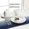 现代简约碗碟盘子圆盘汤勺纯白骨瓷系列餐具套装 商品缩略图2