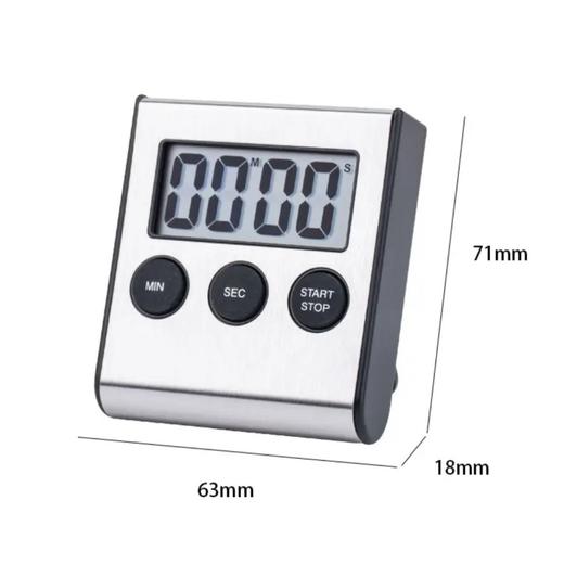 【不含电池】不锈钢计时器 厨房烘焙学习计时器定时器 烘焙器具 商品图2