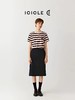 F011343新年系列女装2026春季新款全棉高克重条纹针织布刺绣T恤 商品缩略图3