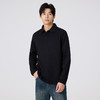 gxgjeans 男装男士长袖POLO衫25秋款纯色百搭校园通勤青少年打底衫上衣K&C 商品缩略图1