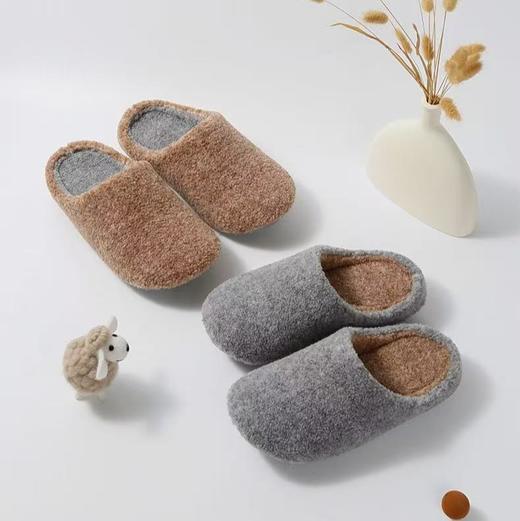 泰迪绒拖鞋 居家暖绒治愈系 轻盈防滑 商品图6