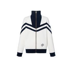 L-C 白蓝针织夹克外套