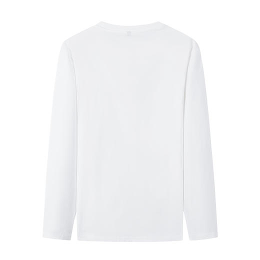 gxgjeans 男装【100%棉】25秋款男式长袖圆领T恤简约百搭印花打底上衣K&C 商品图2