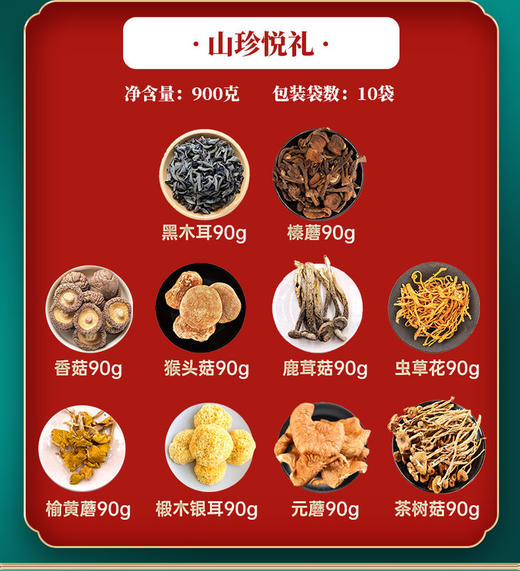 【山珍悦礼】精选优质食材搭配！醇厚鲜香，健康滋养！四季食补，暖心又暖胃！不论是煮汤还是炒菜皆可！【JZ-X】 商品图1