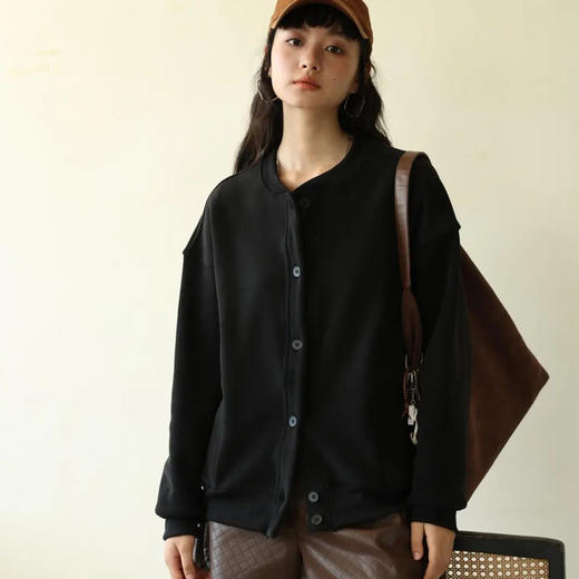纽扣暖摇粒纯色外套 | 保暖又气质，谁穿谁显瘦！ 商品图3