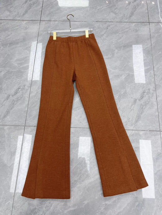 原单新款羊毛加绒微喇前开叉女神裤，上身超显瘦 商品图4