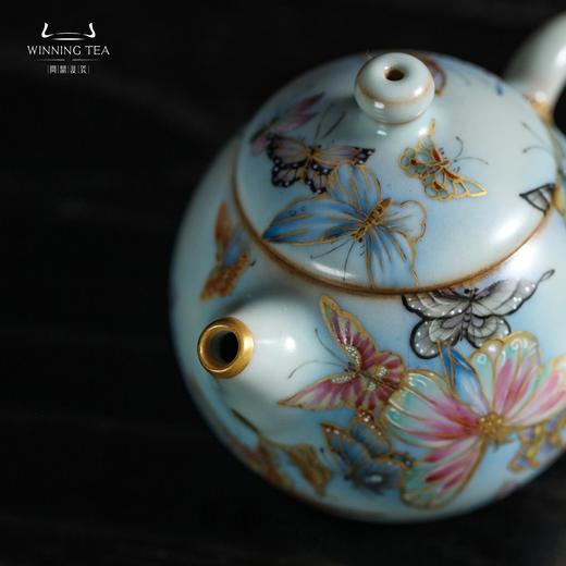 问鼎鼎峰系列天青龙胆壶（梦蝶飞舞） 商品图2