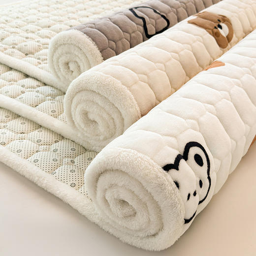 【高克重面料❗️软绵细腻厚实保暖】牛奶绒床垫软垫家用绒毯子垫被褥子宿舍学生单人冬季加绒床褥垫子 商品图0