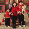 西子/绛春梢海棠喜鹊竹叶提花夹羊毛新中式短款旗袍/CQHY0210 商品缩略图2