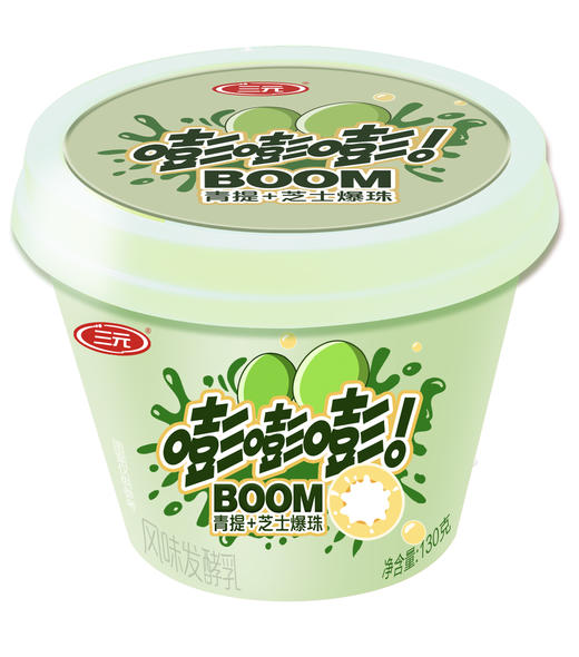 【快递到家-低温】青提芝士爆珠杯装风味发酵乳130g*6 商品图1
