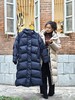 君羽800蓬鹅绒服女长款过膝冬新款加厚防风超长羽绒服外套I52296羽绒大衣 商品缩略图1