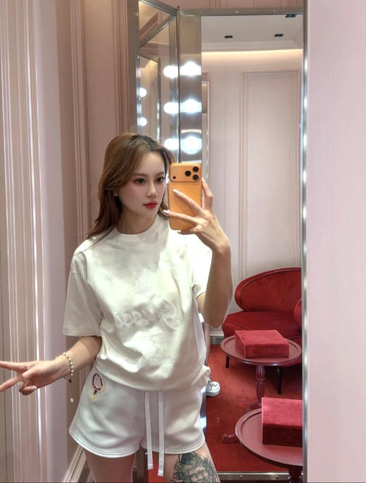 古驰 2026春夏新款 简约印花T恤(MM) 商品图3