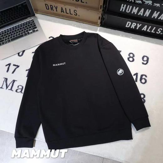 F011304新款2026小标印花加绒加厚圆领卫衣男女同款 商品图2