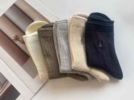 出口订单余！日本小众纪f希纯色袜子（5双装） 商品图11