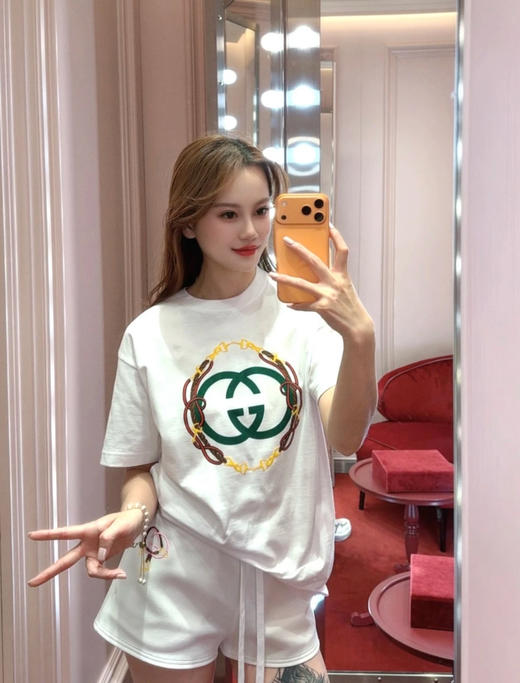 古驰 2026限定新品 心动来袭 马衔扣T恤(KX*MM) 商品图5