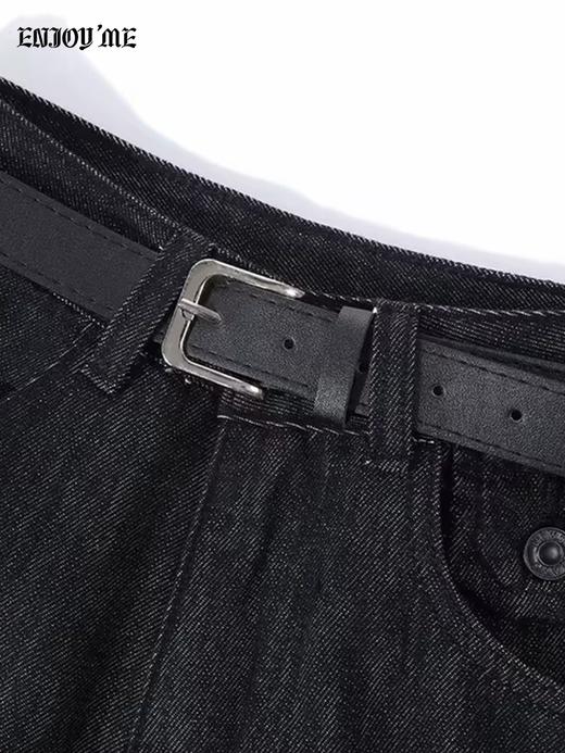 【门店同款】ENJOY冬季复古加绒牛仔直筒裤 169250081 商品图1