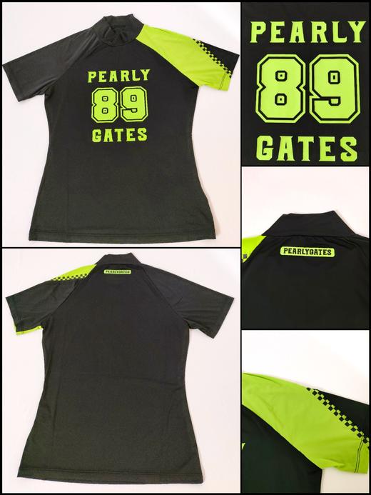 PG家春夏新款女士立领修身短袖来啦！🇰🇷渠道高品质❗️春夏就是要穿这种轻薄高弹力的单品，能够保证你上身的舒适度！印花设计生动活泼，充满学院风格的设计拼色，上身你就知道有多棒 ！ 商品图5