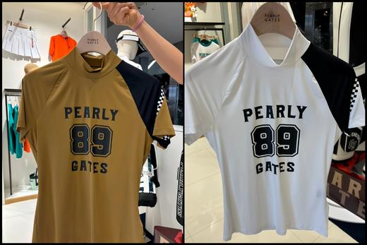 PG家春夏新款女士立领修身短袖来啦！🇰🇷渠道高品质❗️春夏就是要穿这种轻薄高弹力的单品，能够保证你上身的舒适度！印花设计生动活泼，充满学院风格的设计拼色，上身你就知道有多棒 ！ 商品图2