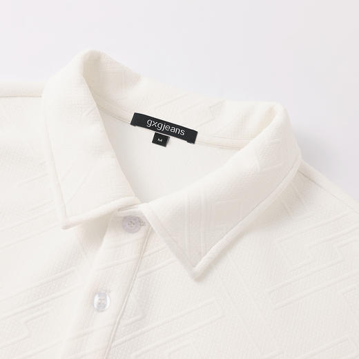 gxgjeans 男装【肌理感】男士长袖POLO衫25秋款亲肤透气日常百搭打底衫男K&C 商品图2
