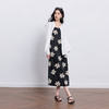 三彩2026春季新款圆领吊带无袖碎花裙法式连衣裙直筒长裙浪漫M 商品缩略图2