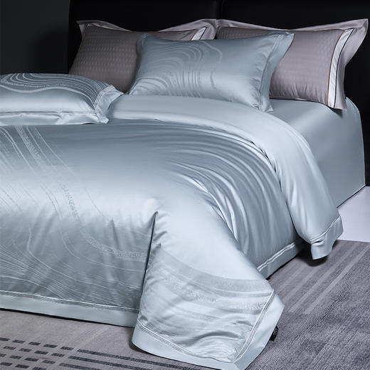 多喜爱 100S全棉色织提花四件套月之女王【100S长绒棉】【典雅刺绣】【礼箱包装】【色织提花】宽边工艺 轻奢品质 柔润丝光 阿克苏长绒棉 商品图5