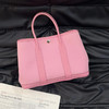 爱马仕 花园 30 粉色 帆布拼皮 手提包 商品缩略图1