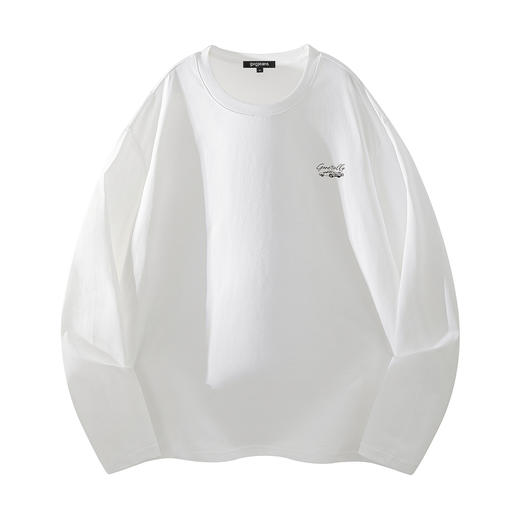 gxgjeans 男装【棉100%】情侣款长袖T恤25秋款舒适叠穿内搭男士打底衫K&C 商品图7