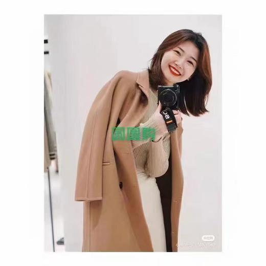 F011396女装新款羊毛羊绒双面呢双排扣长款大衣 商品图8