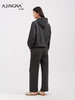 【松弛感套装】阿菁娜冬季新款显瘦松弛感套装连帽卫衣+阔腿裤亲肤面料可拆分多穿法F30D230009 商品缩略图4