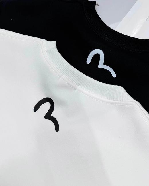 F011307秋冬情侣款商标海鸥印花银狐绒圆领套头卫衣 商品图10