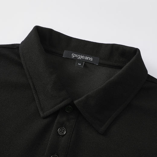 gxgjeans 男装男士长袖POLO衫25秋款纯色百搭校园通勤青少年打底衫上衣K&C 商品图7