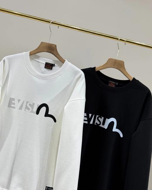 F011307秋冬情侣款商标海鸥印花银狐绒圆领套头卫衣 商品图8