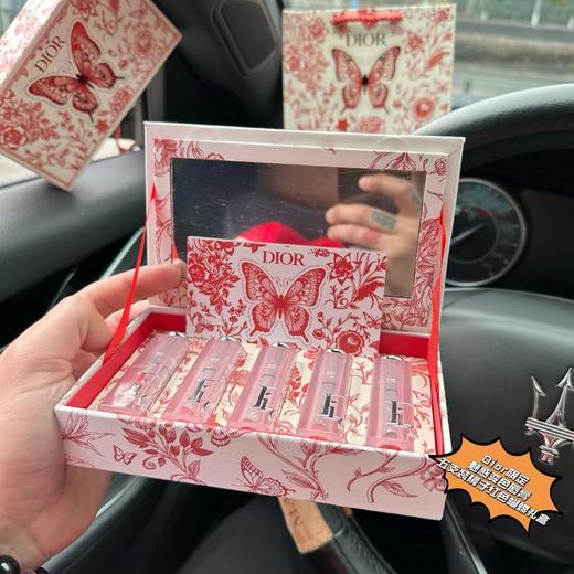 F011330限定魅惑变色唇膏五支装镜子红色蝴蝶礼盒 商品图9
