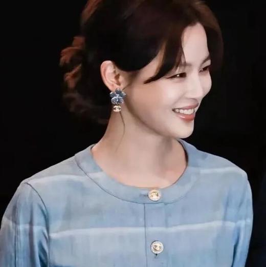 丹宁山茶花系列耳钉、胸针 商品图0