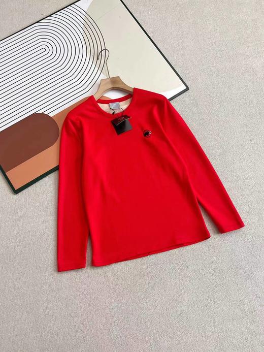 F011359保暖羊绒打底衫套装喜庆中国红套装 商品图4