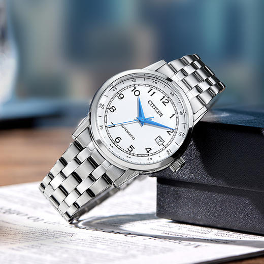 西铁城/CITIZEN机械机芯日历防水商务时尚男表NJ0210-56A 商品图4
