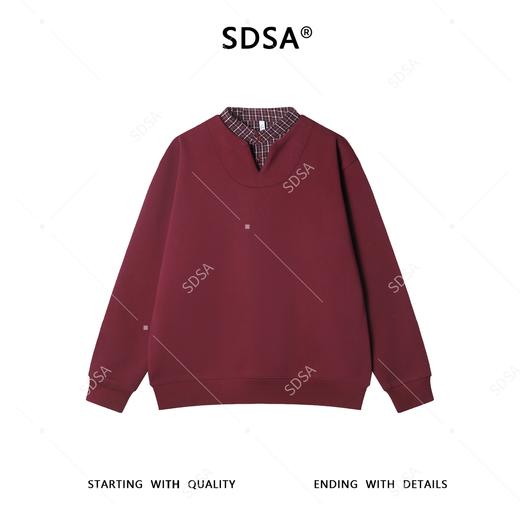 26WY36SDSA男士秋冬新款痞帅男装韩版简约拼接立领卫衣百搭宽松上衣百搭 商品图1