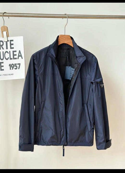 P.R.D 薄款 再生尼龙侧面徽标拉链夹克外套 WT957 商品图4