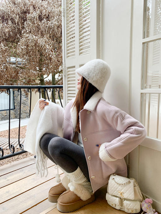 <曾小咸推荐>现货秒杀 ！微信超特价！皮毛一体羊羔毛外套 日常309.99 立减170 秒杀139.99！！ 商品图5