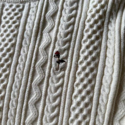 F011337男士圆领肌理感绞花毛衣保暖针织衫上衣 商品图12