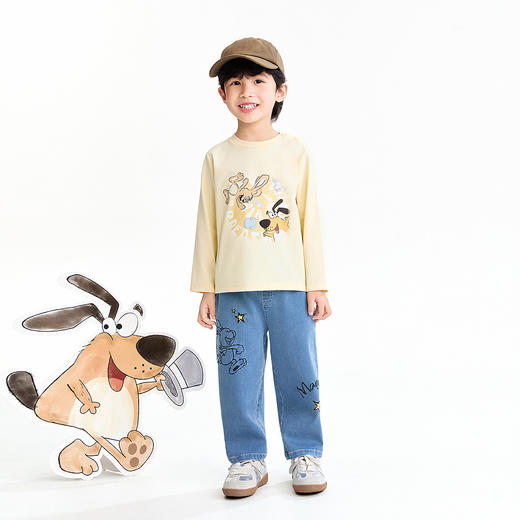 【实体店同款】男童圆领长袖针织衫春季新款安奈儿童装XB611069 商品图3