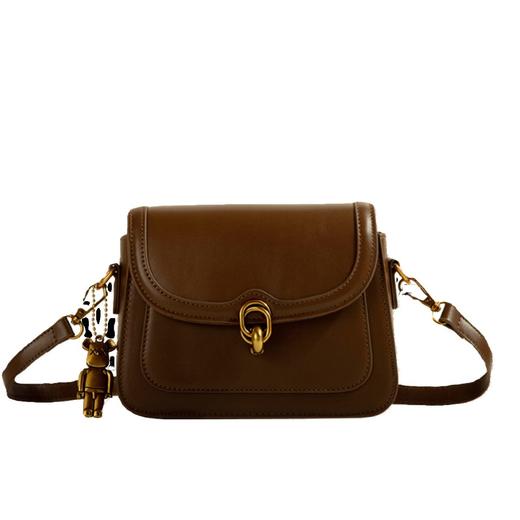 【复古小众❗️斜挎小方包】小包型大空间，精美挂件注重细节，质感五金标识，点缀简约包身，流行包包简约复古小众质感包包女2026新款百搭通勤QQ 商品图4