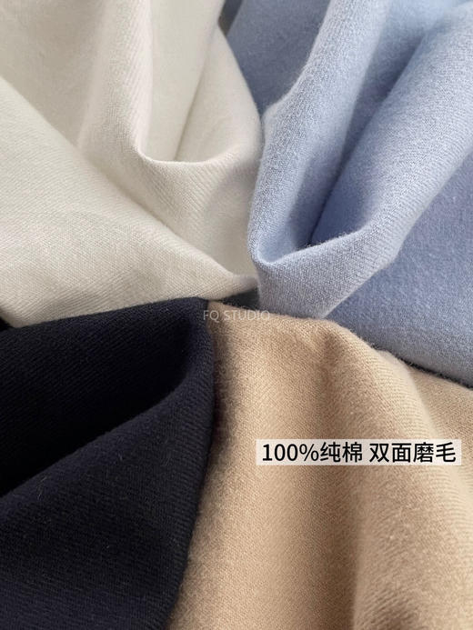 【多妈团购 高智风加厚磨毛衬衫】又软又暖，又贴肤，根本不想脱~100%纯棉+双面磨毛，贴身穿巨舒服，宽松H型直身版型太显瘦！简约又低调-连横 商品图1