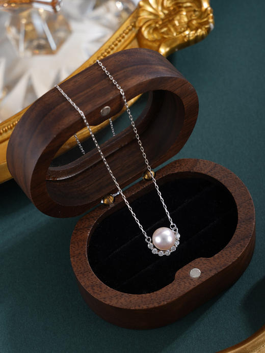 子佩集【月来月美】银S925珍珠惜王妃套链【HJYTL002】8mm珠半环2601 商品图3