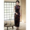 高级感复古丝绒旗袍BJS7550 商品缩略图1