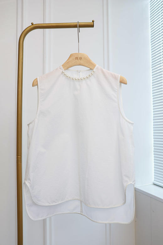 留白|简雅珍珠领设计感上衣（一口价） 商品图6