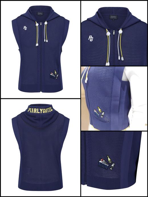 PG家新款女士镂空薄款针织背心来啦！纯原❗️一线针织工厂出！最新一季的爆品🔥！是海报主推的一件重工小背心！一件背心拥有拉链+撞色穿绳+徽章等多个复杂工艺！针织的东西看材质看缝盘！一眼高品质！ 商品图3