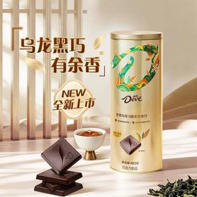 MM 德芙金萱乌龙0糖茶萃黑巧483g